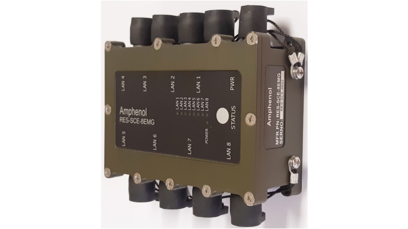 Amphenol Socapex 8口管理型以太网交换机