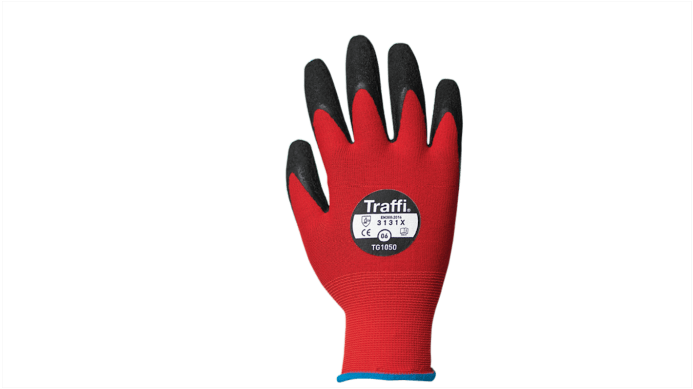 Traffi 防刃手袋 赤 TG1050-06