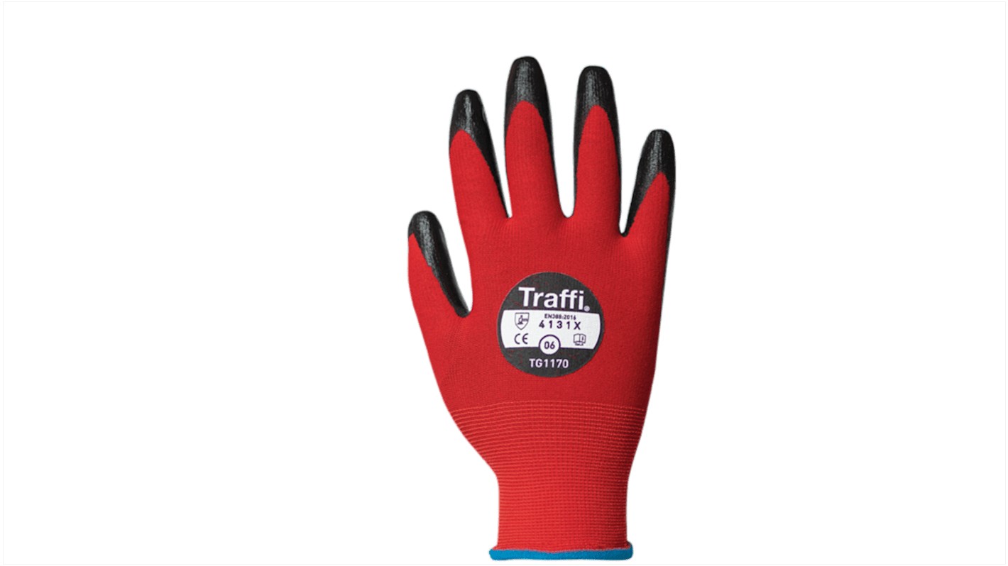 Traffi 防刃手袋 赤 TG1170-07