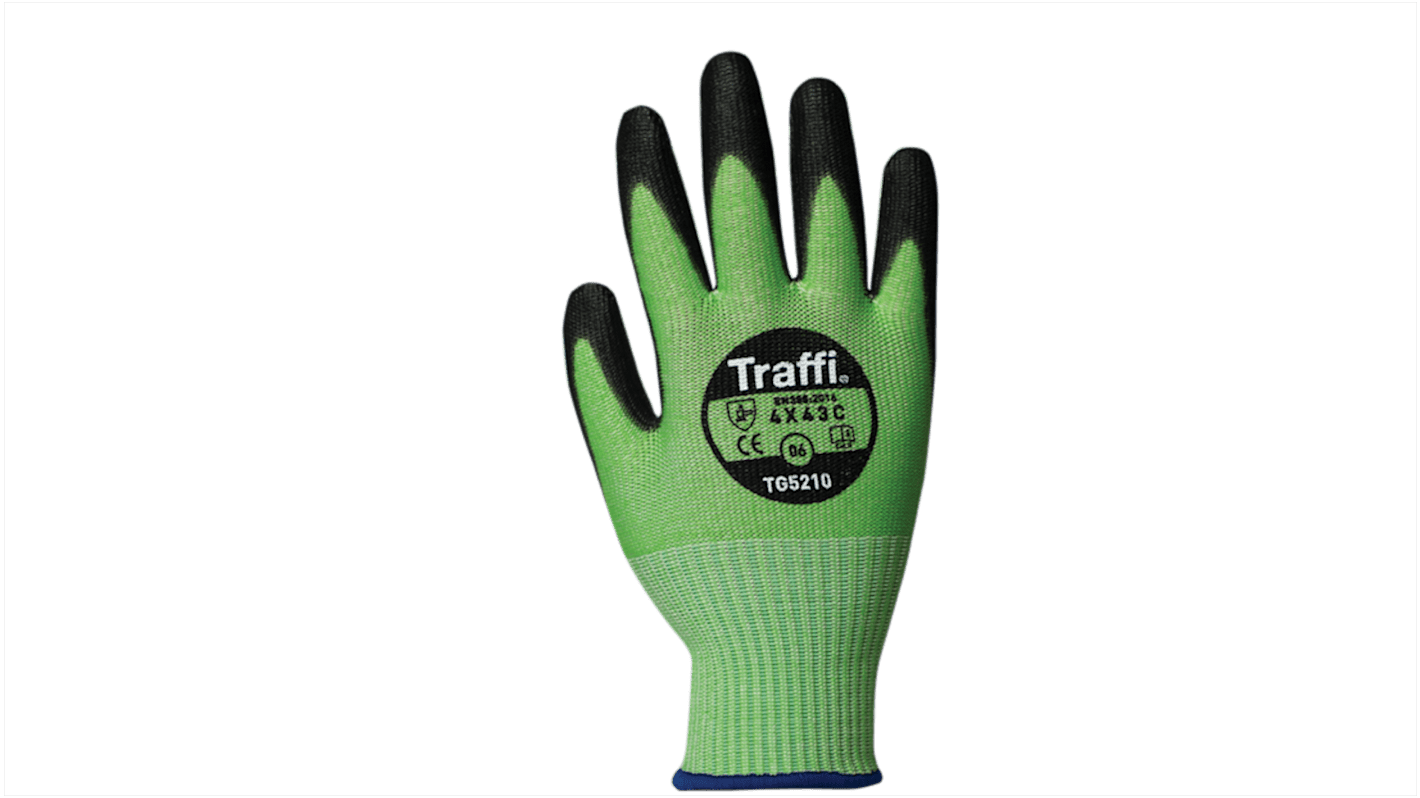 Guanti antitaglio Traffi, Tg. 7, col. Verde