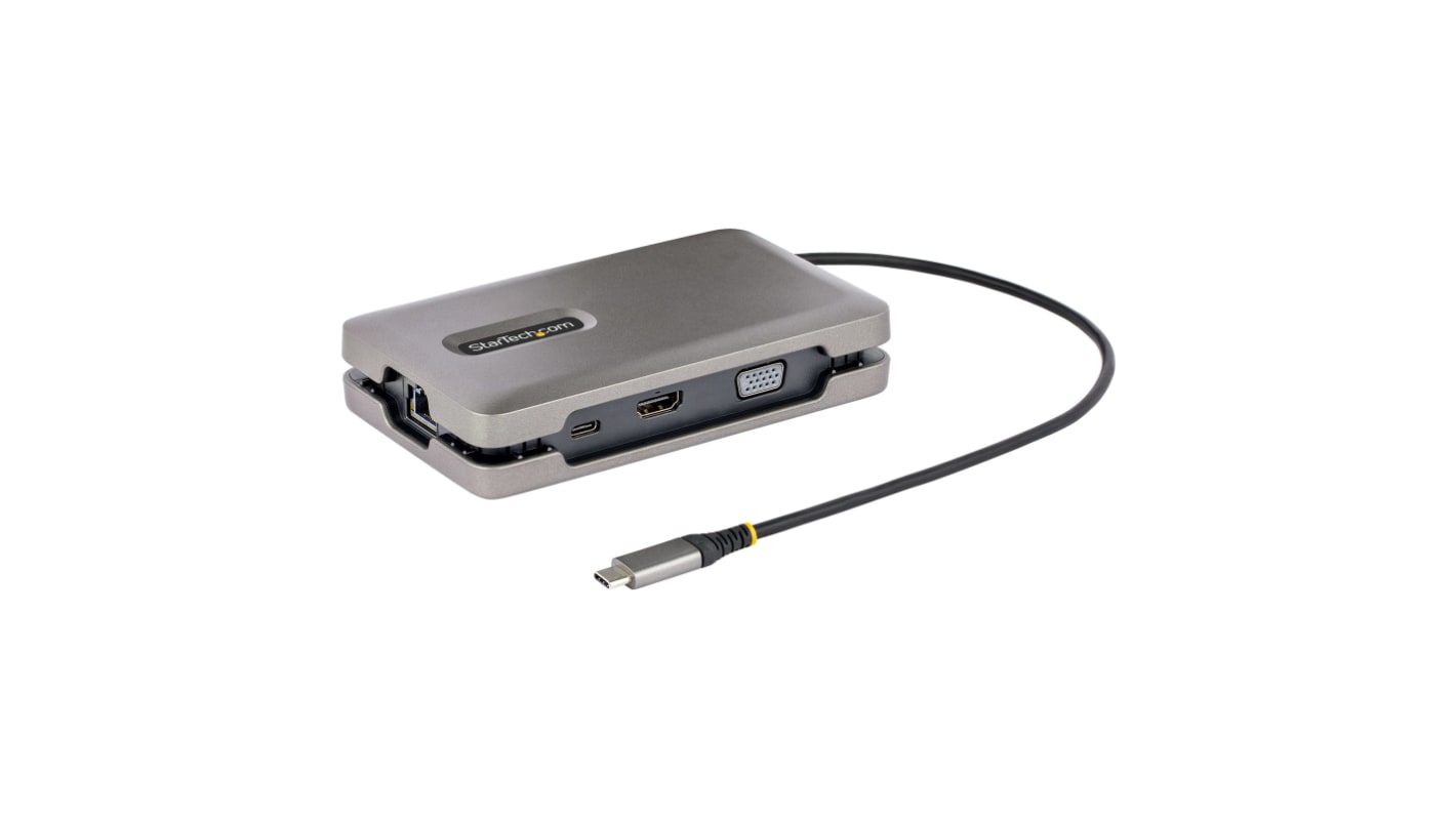 StarTech.com Triple Monitor 4K USB-C Docking Station with HDMI, VGA - 3 x USB ports, USB C