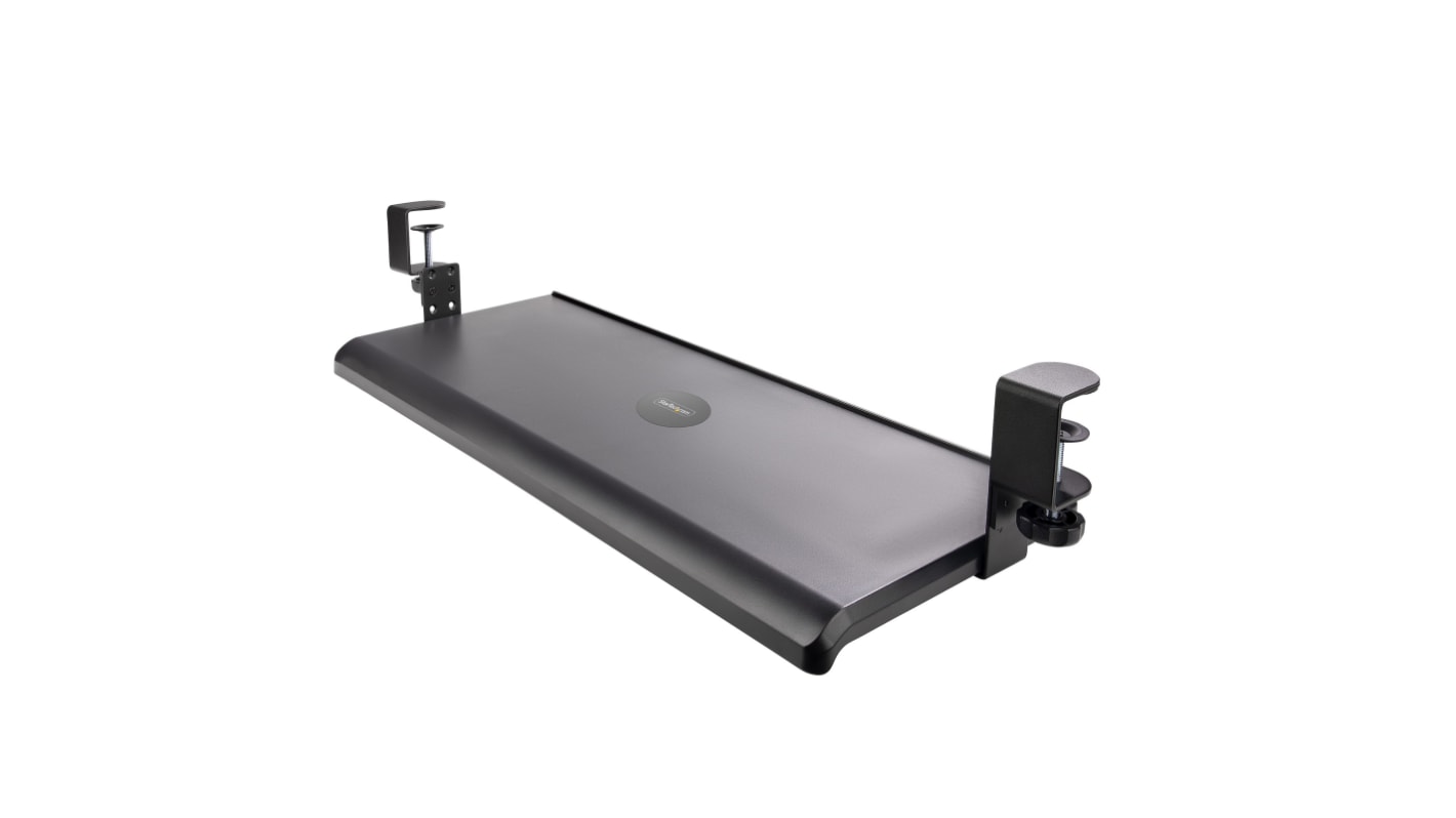 KEYBOARD TRAY CLAMP1 StarTech Tastaturschublade Schwarz 32mm x 310mm x 700mm mit Handballenauflage und Mausablage RS