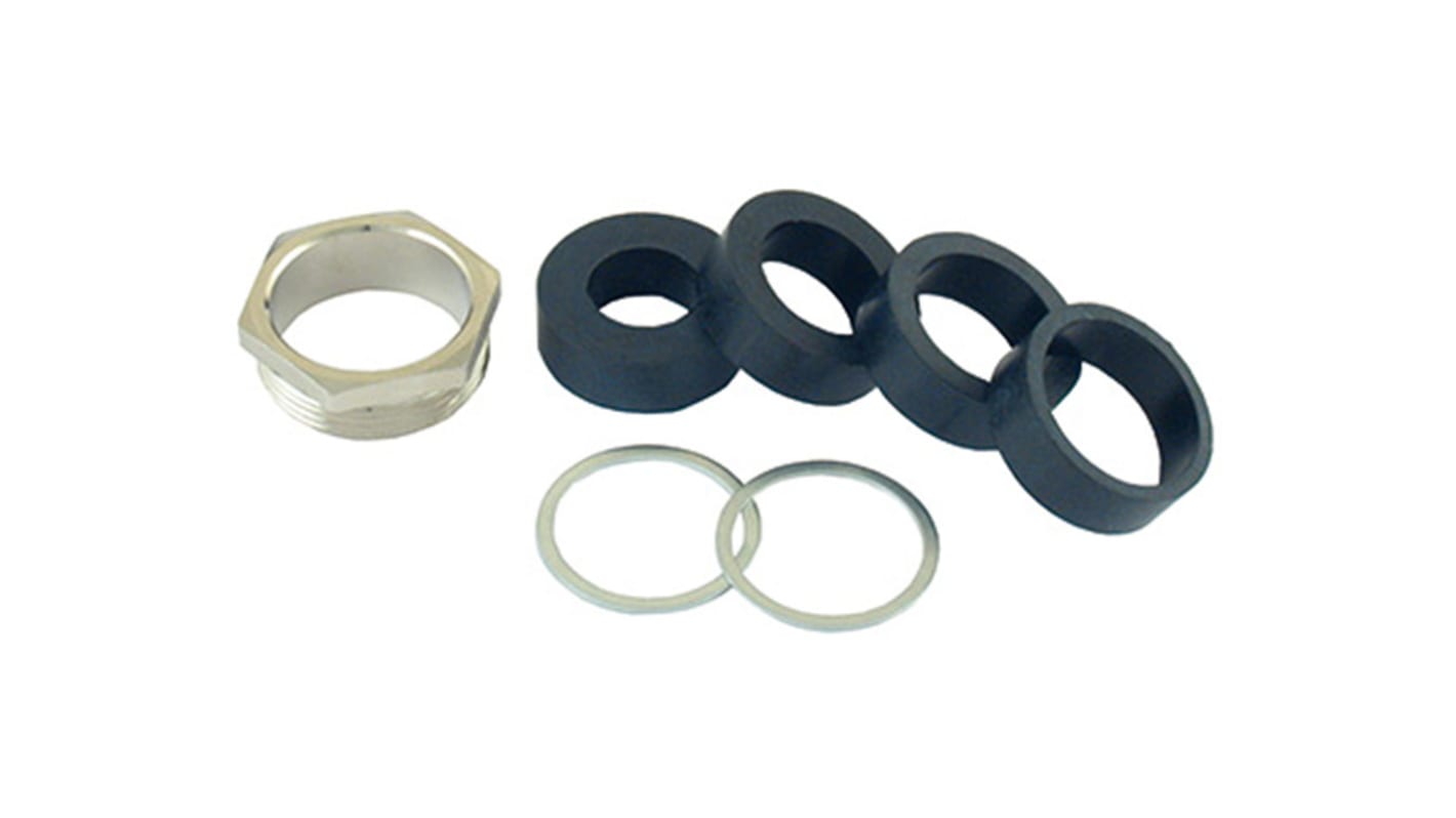 Molex 93600 Series Brass Cable Gland, M25 Thread, 8mm min., 17mm max., IP66