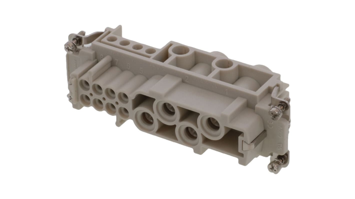 Molex Heavy Duty Power Connector Module, 16A, Female, 93601 Series, 12 Contacts
