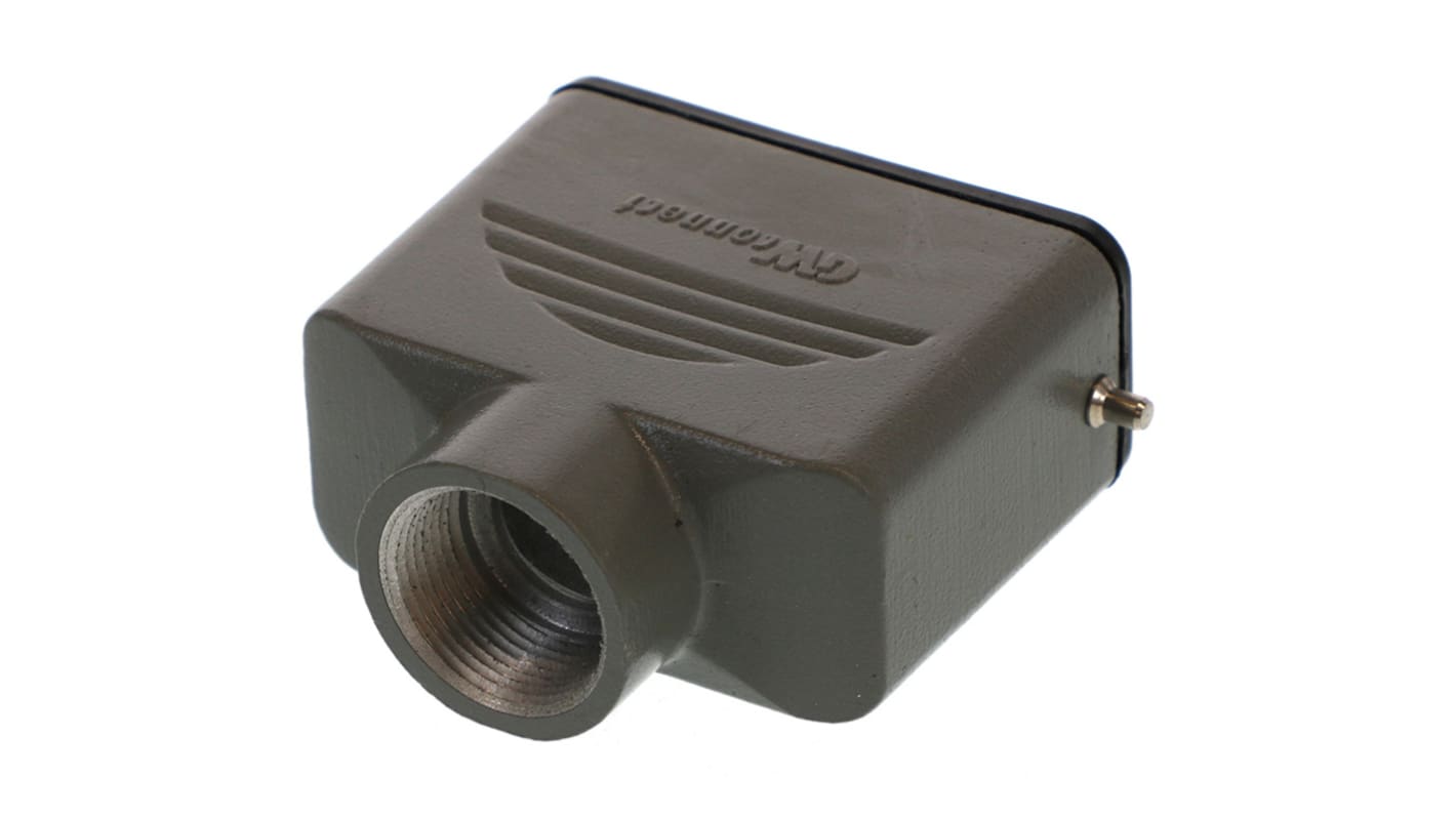 Molex 93601 Heavy Duty Power Connector Hood, Pg16 Thread, Top Entry