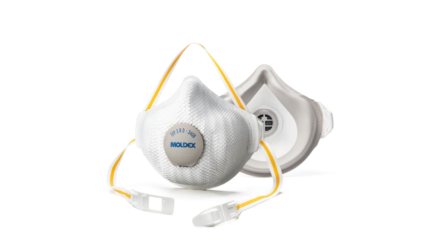 Moldex AIR PLUS Series Disposable Respirator, FFP3, Valved, Moulded