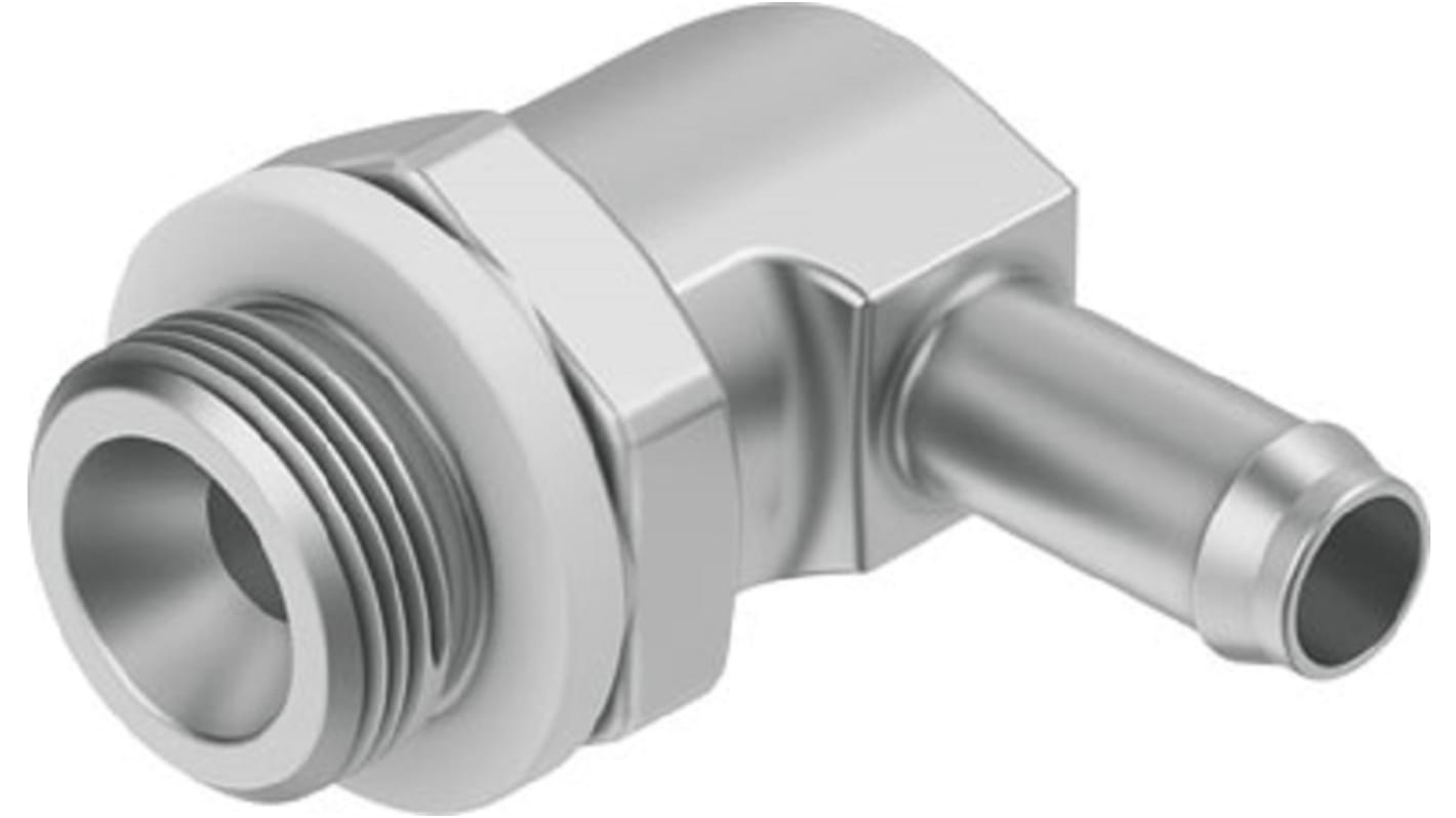 Festo CN Series Elbow Fitting, M5 Male to For tubing outside diameter 4 mm, Threaded-to-Tube Connection Style, 12257