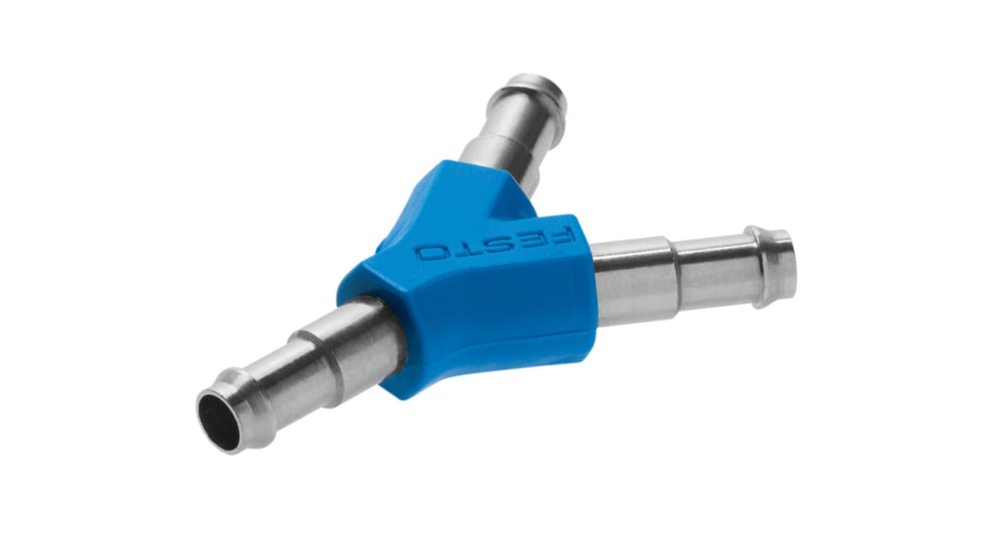 Festo Y型接头气管接头, 推入式6 mm转推入式6 mm转推入式 6 mm, 推入式 6 mm进气, 推入式 6 mm出气, CN系列, 9586