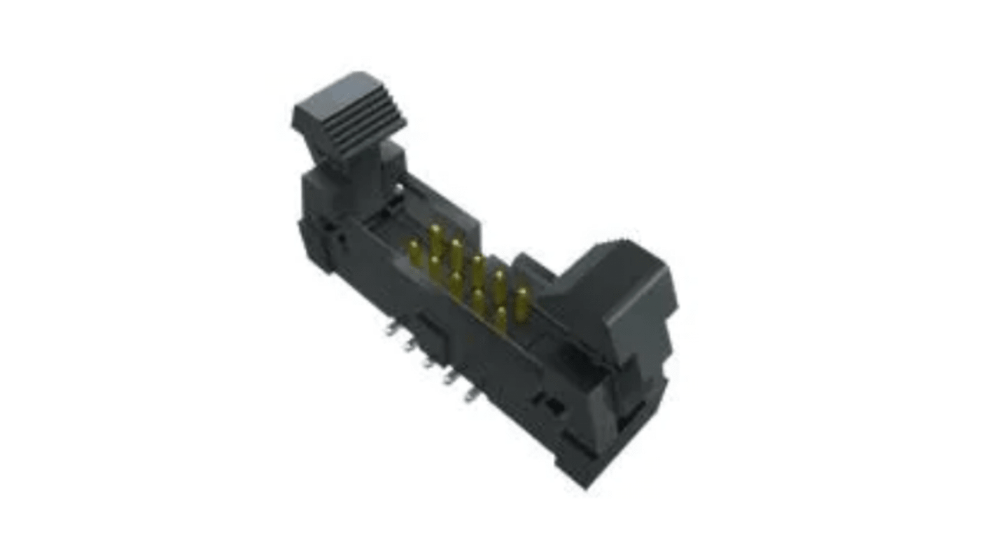 Samtec EHF Series PCB Header, 20 Contact(s), 1.27mm Pitch, 2 Row(s), Shrouded