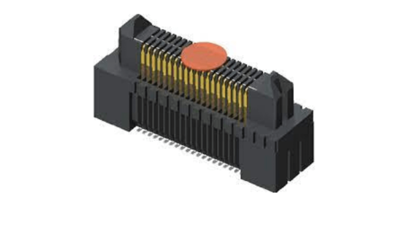 Samtec ERF5 Series PCB Socket, 20-Contact, 2-Row, 0.8mm Pitch