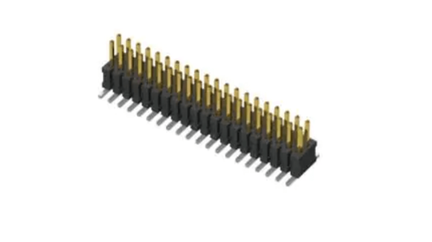Samtec FTSH Series Straight Surface Mount PCB Header, 10 Contact(s), 1.27mm Pitch, 2 Row(s), Unshrouded