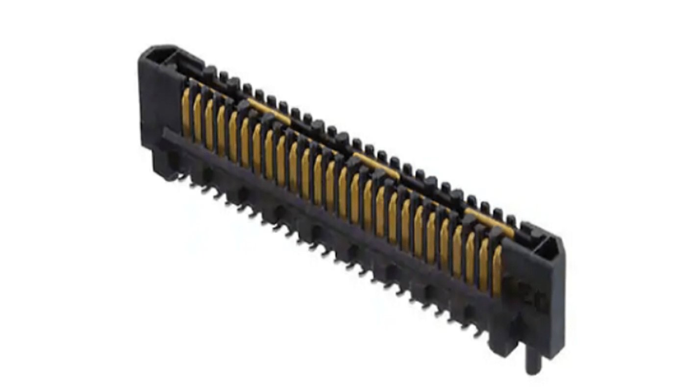Gniazdo PCB 52 -pinowe 2 -rzędowe raster: 0.8mm Złącze karty Mezzanine Montaż na krawędzi