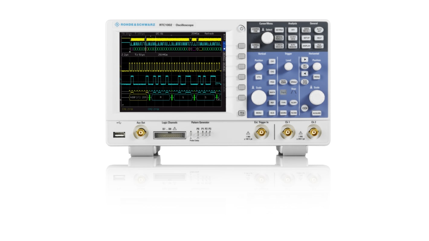 Rohde & Schwarz RTC-BNDL RTC1000 Series, 300MHz Bench Oscilloscope Bundle, 2 Analogue Channels