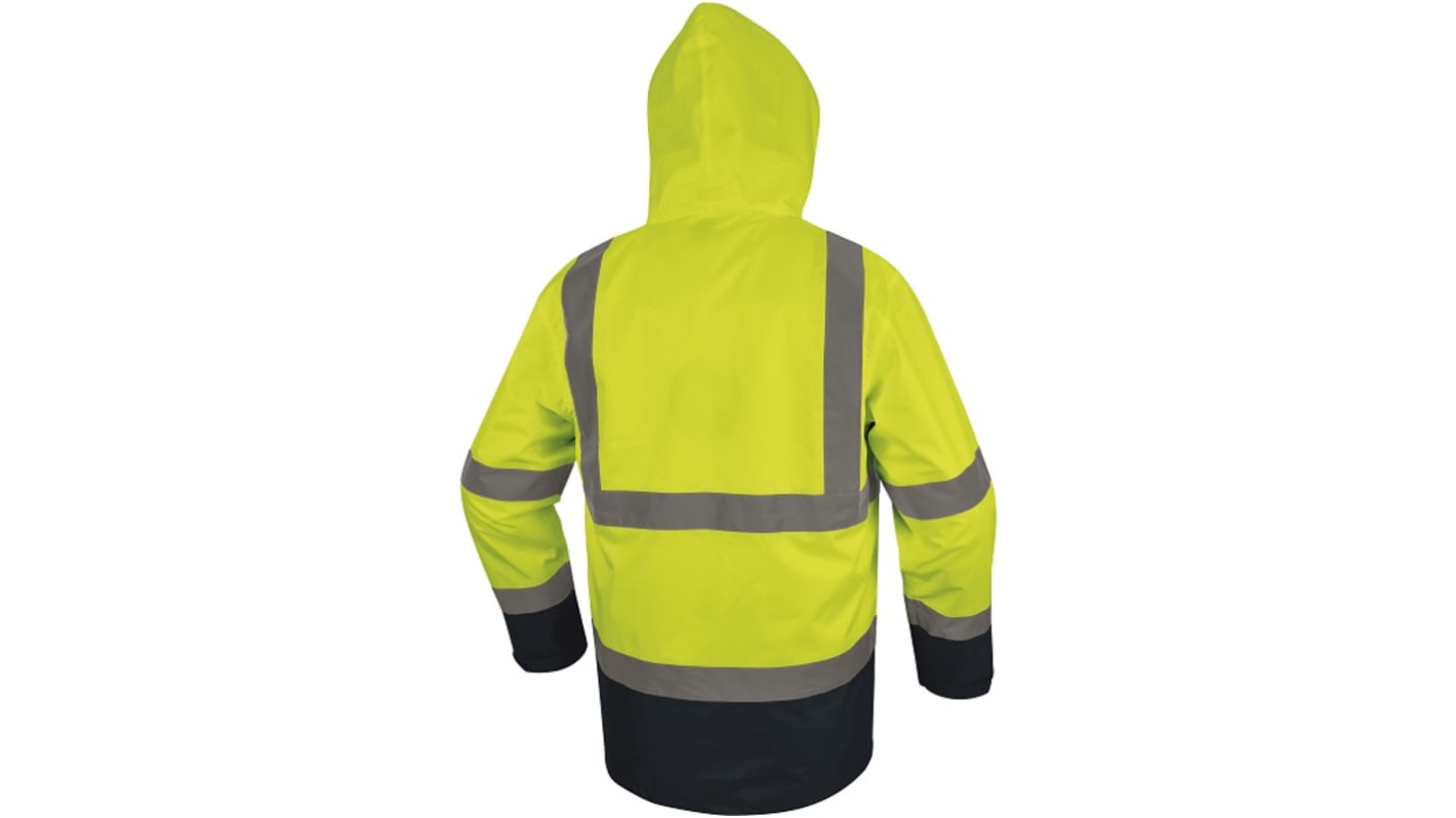 Delta Plus SPEED Fluorescent Yellow-Navy Blue Unisex Hi Vis Jacket, M