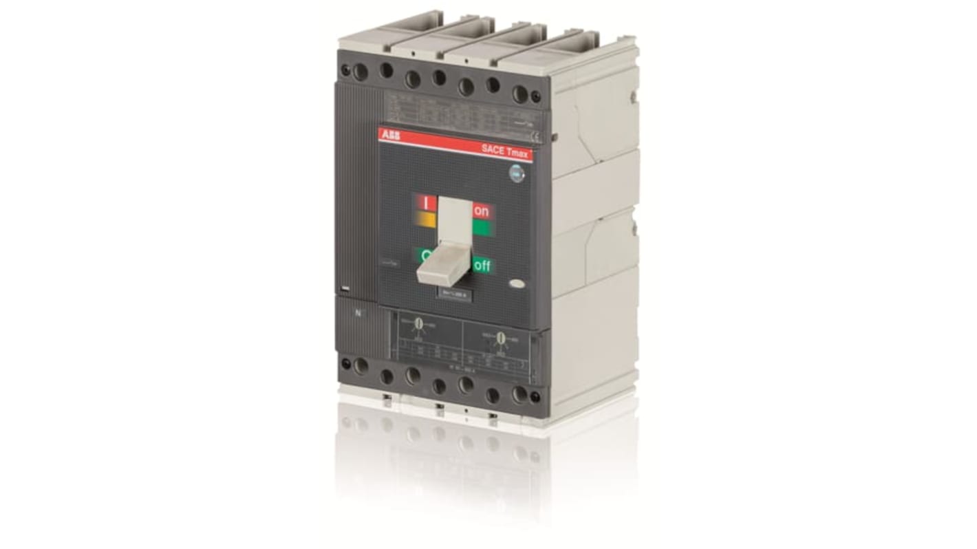 ABB MCCB Molded Case Circuit Breaker 4P 50A, Fixed Mount