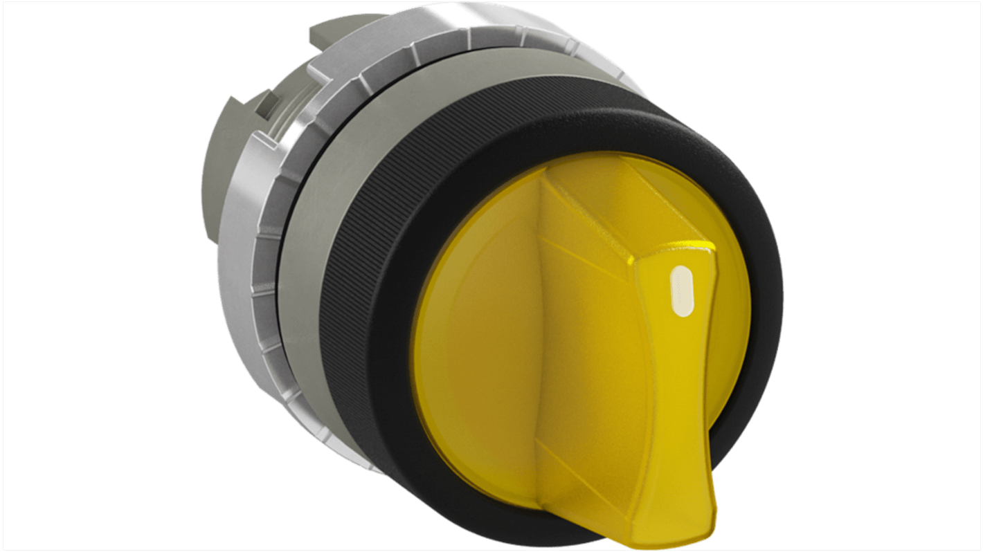 ABB 1SFA1 Series Yellow Maintained Push Button