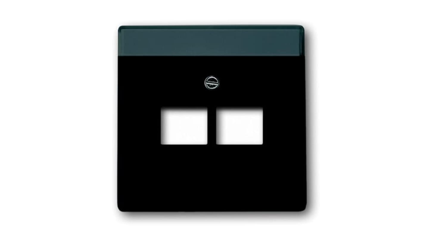 Placa frontal ABB RJ45 Negro