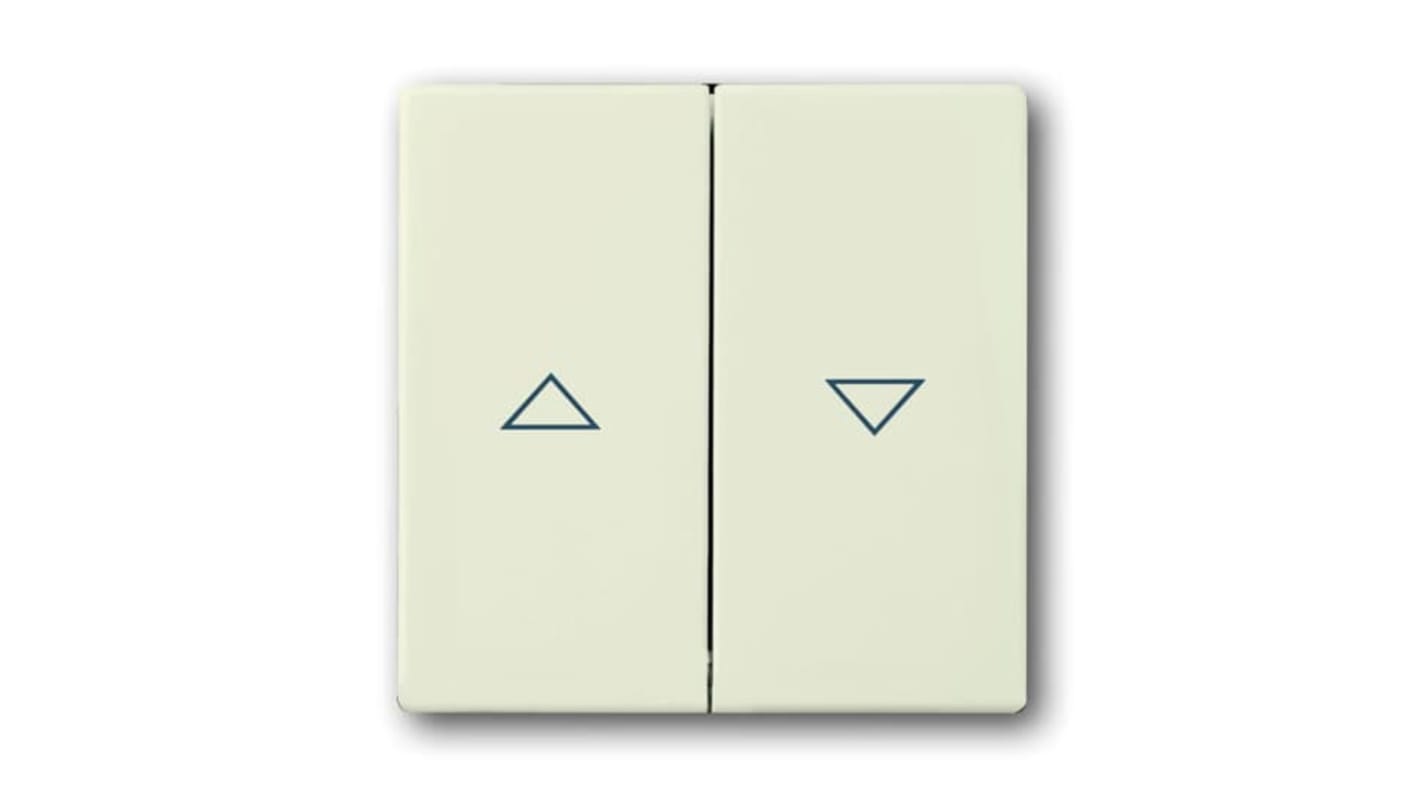 Interruptor de balancín, Blanco, Montaje Enrasado, IP20, ABB 2CKA001751A2748