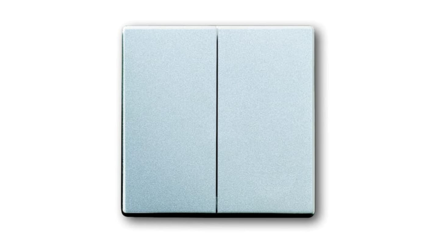 ABB Grey 2 Gang Light Switch Cover