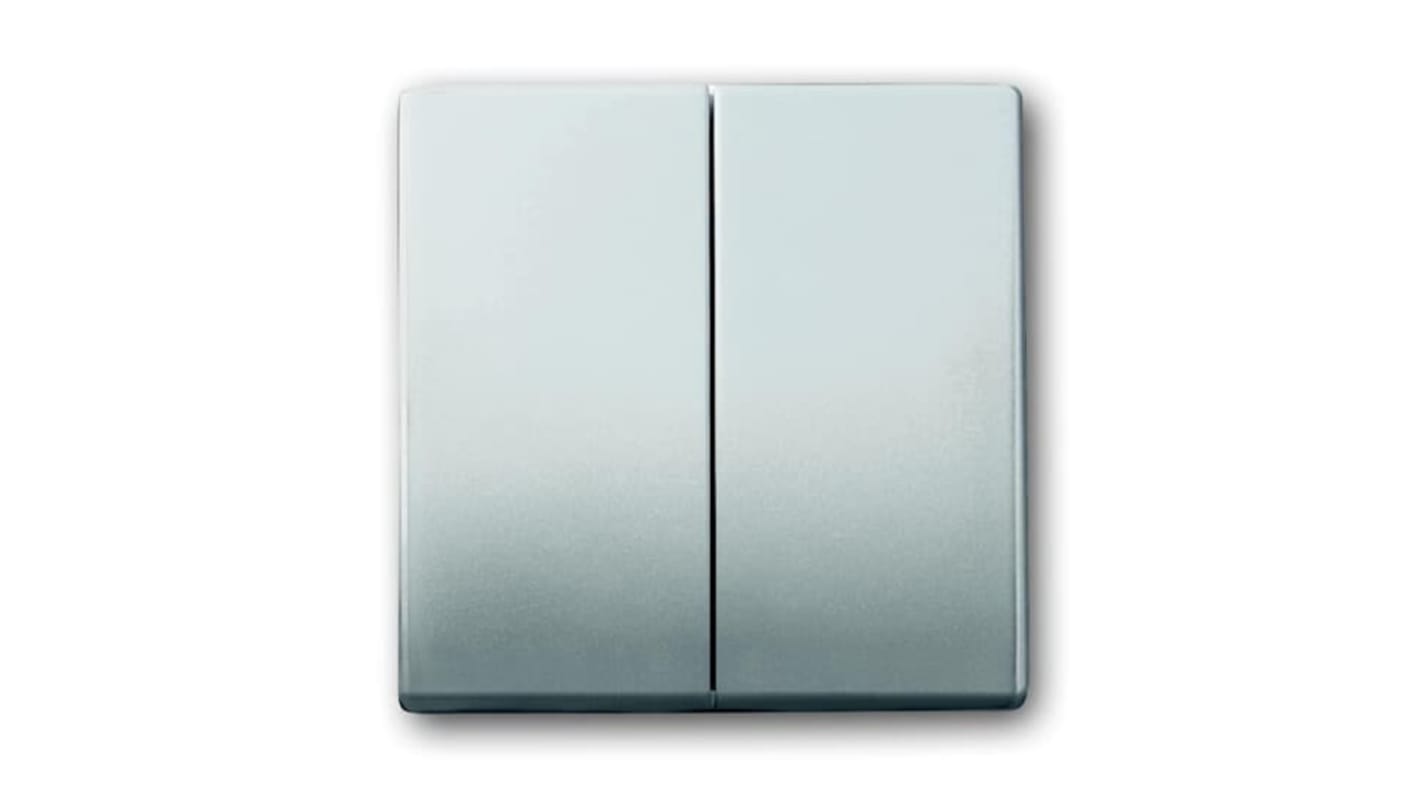 ABB Grey 2 Gang Light Switch Cover