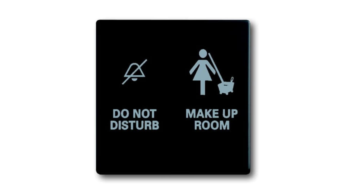 ABB Black 2 Gang Light Switch Cover