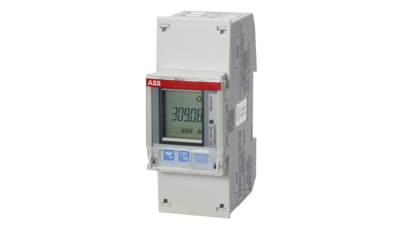 ABB B21 Energiemessgerät LCD, 6-stellig / 1-phasig, Impulsausgang