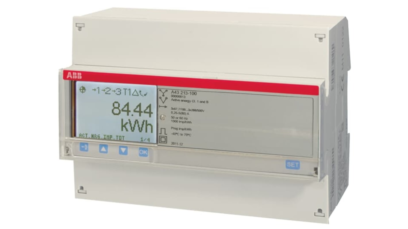ABB 3 Phase LCD Energy Meter