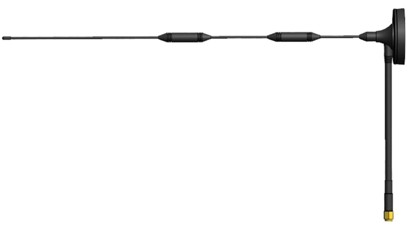 Abracon AEACAD460065-S698 Whip Omnidirectional GSM & GPRS Antenna with SMA Male Connector, 4G (LTE)