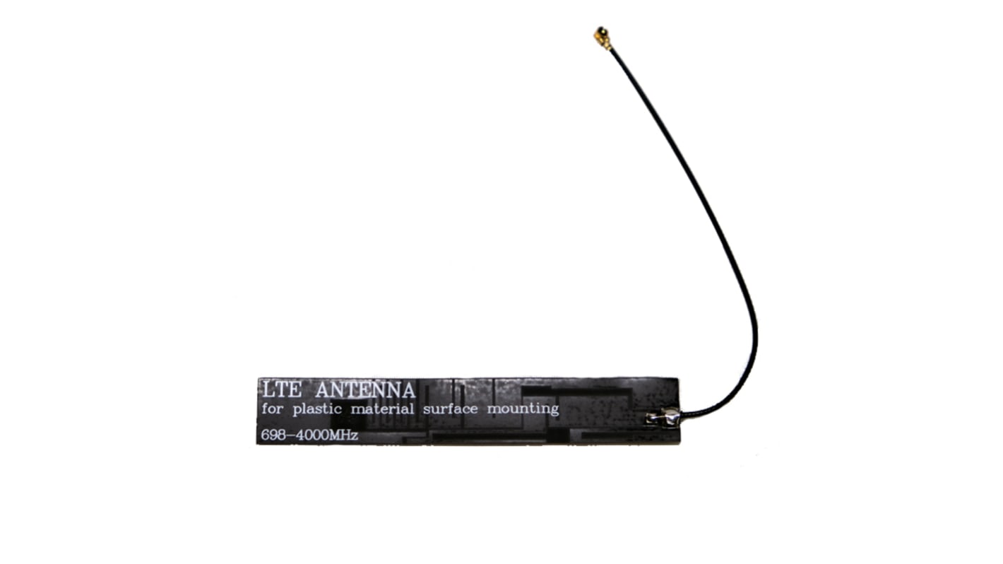 Antena multibanda 2G (GSM/GPRS), 3G (UTMS), 4G (LTE), 5G, GPS, 5dBi, conector IPEX Hembra