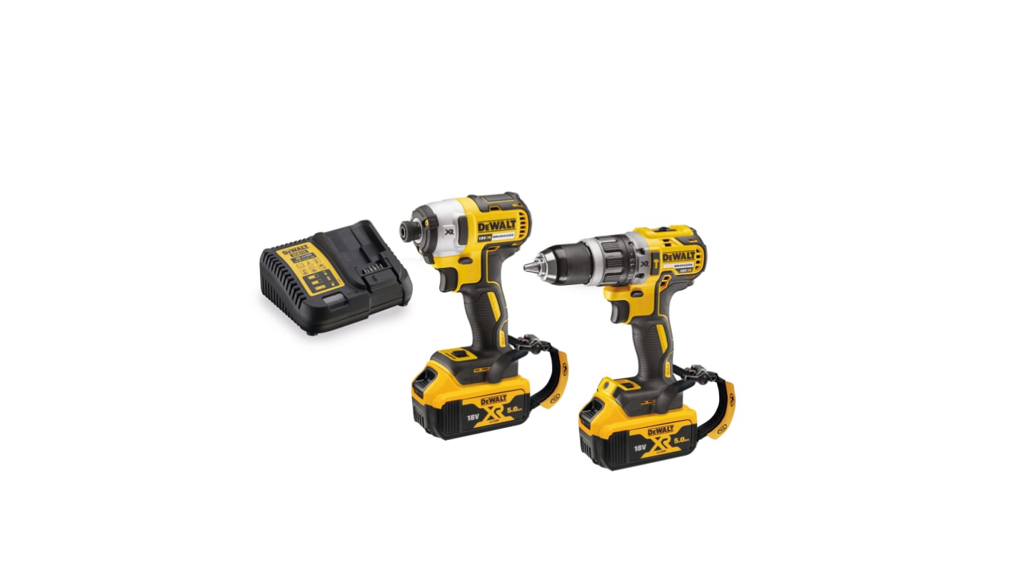 DeWALT DCK266P2LR-GB, 18V Cordless Cordless Power Tool Kit - Cordless Twin Kit, Type G - British 3-pin