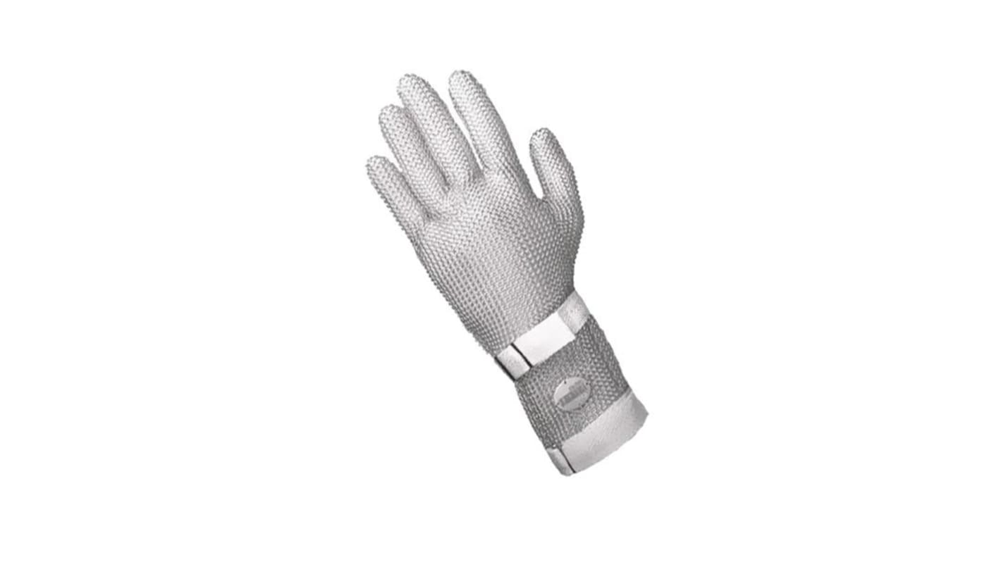 Niroflex Green Stainless Steel Cut Resistant Gloves, Size 6, Nitrile Coating