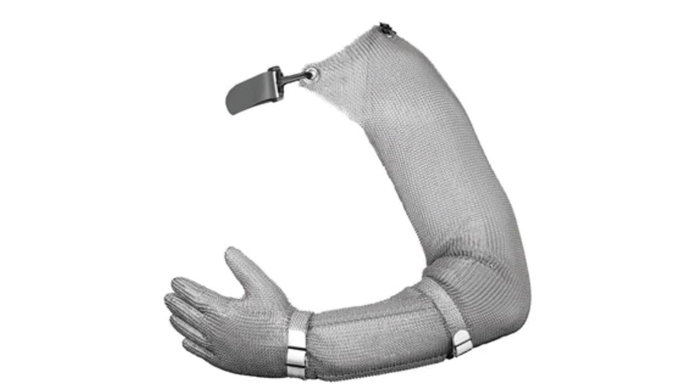Niroflex White Stainless Steel Cut Resistant Gloves, Size 7, Nitrile Coating