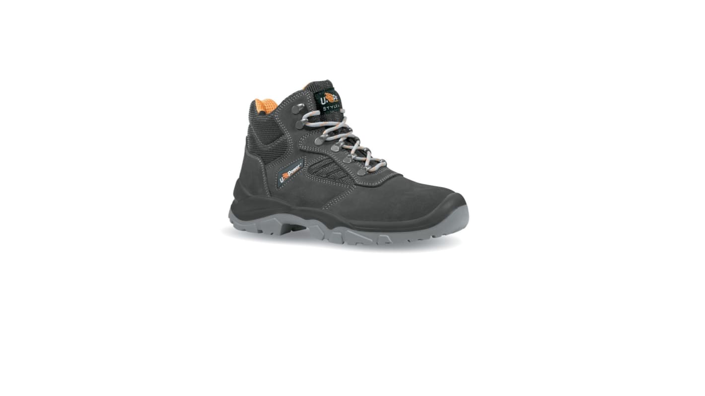 UPower Grey Steel Toe Capped Unisex Safety Boot, UK 5, EU 38