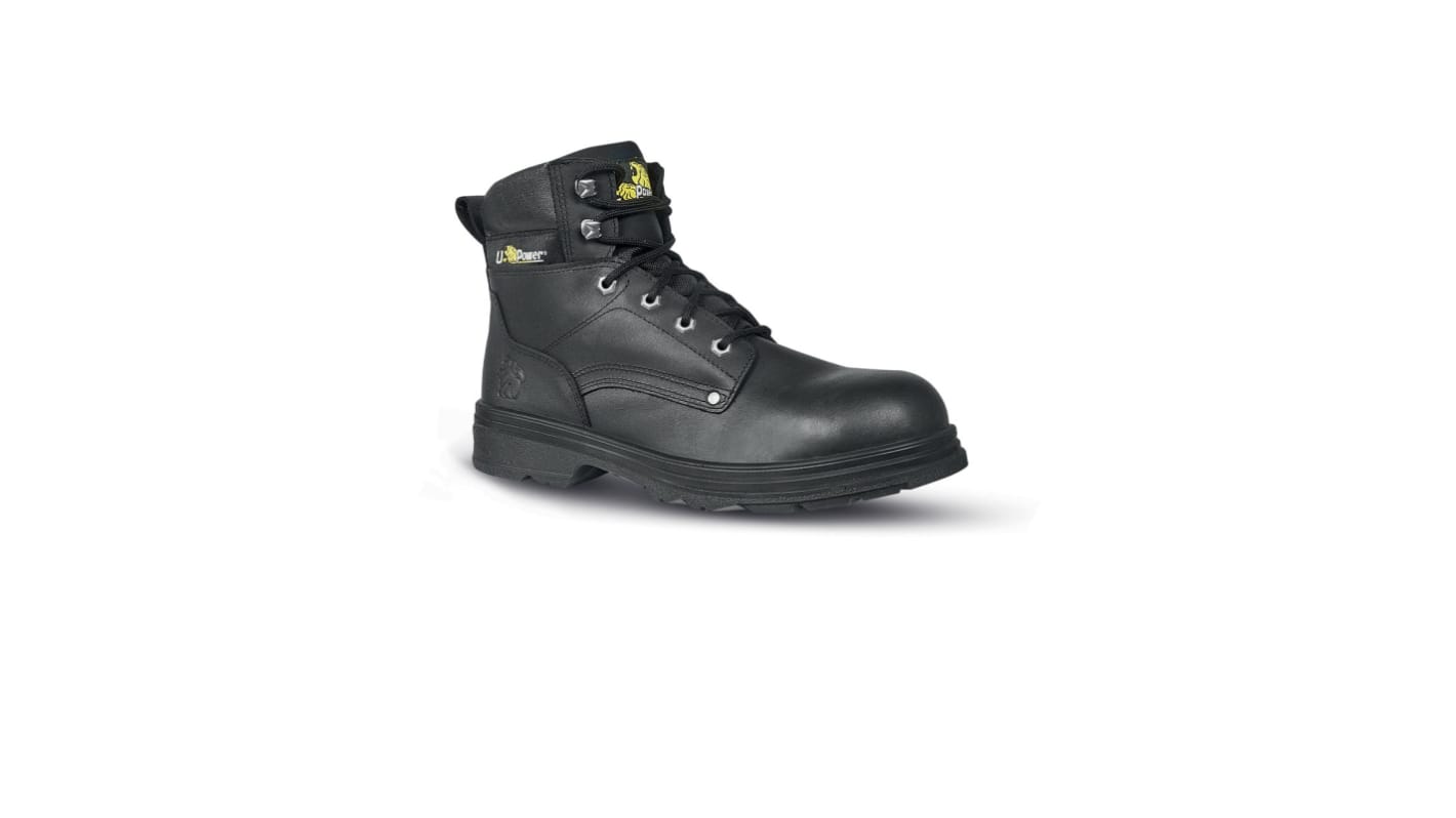 UPower EN20345 S3, Unisex, Sicherheitsstiefel Schwarz, mit Zehen-Schutzkappe , Größe 37 / UK 4