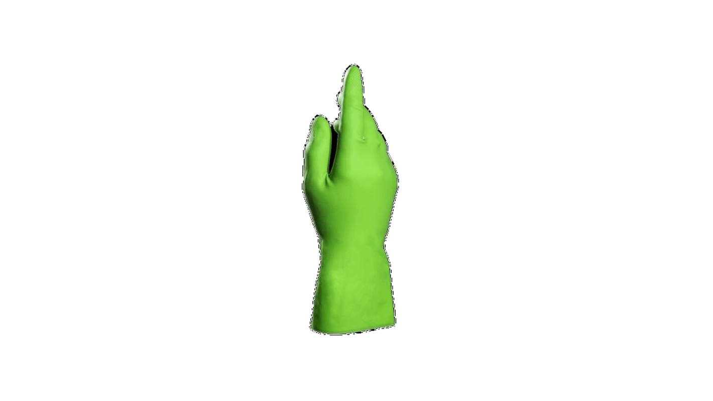 Guantes de Látex Verde Mapa serie VITAL 186, talla 7, con recubrimiento de Látex, Resistente a sustancias químicas