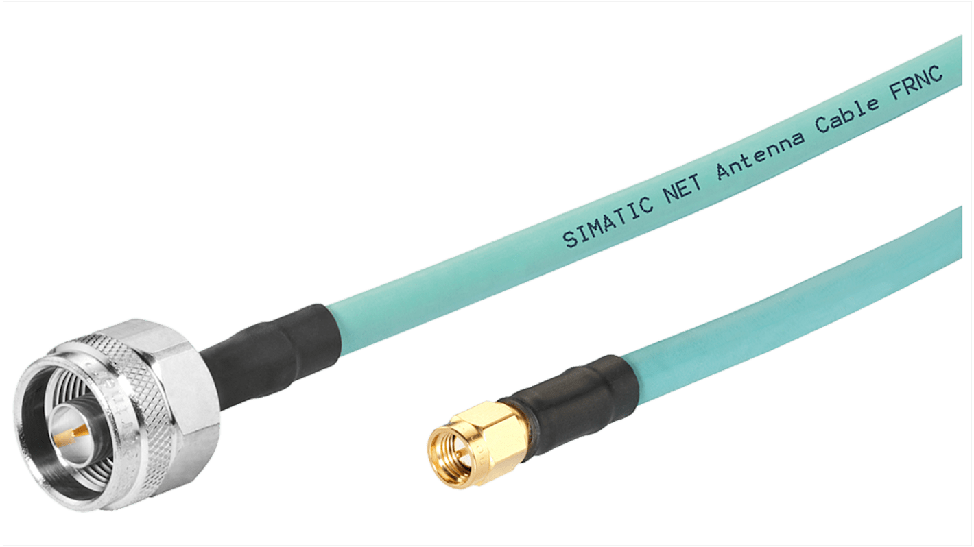 Siemens IWLAN同轴电缆, 50 Ω, 6.3mm外径, N 类型公插转SMA