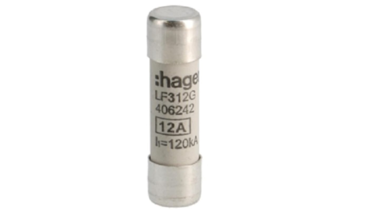 Hager Feinsicherung / 12A 10 x 38mm 500V