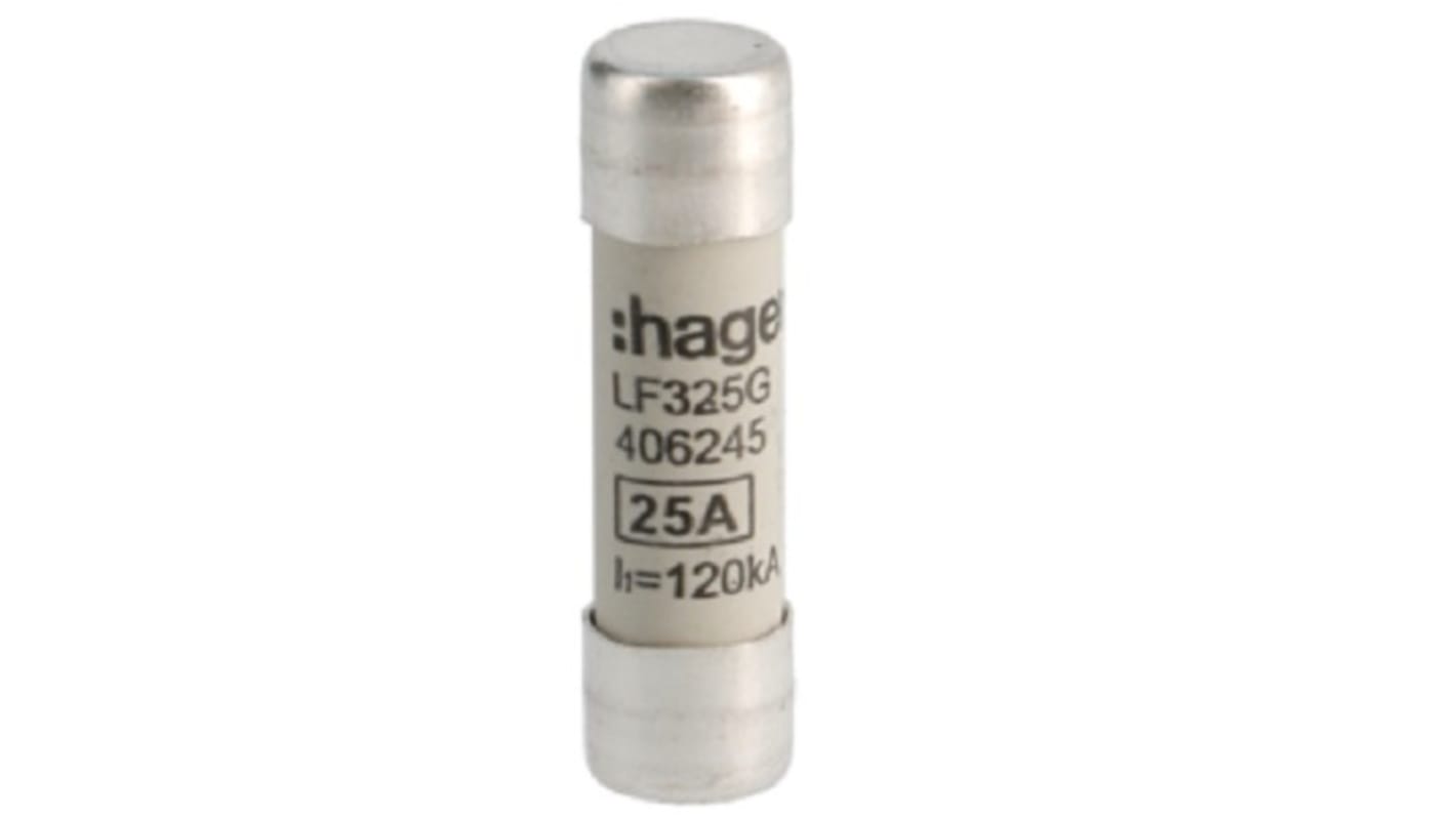 Kazetová pojistka 25A 10 x 38mm Hager 500V