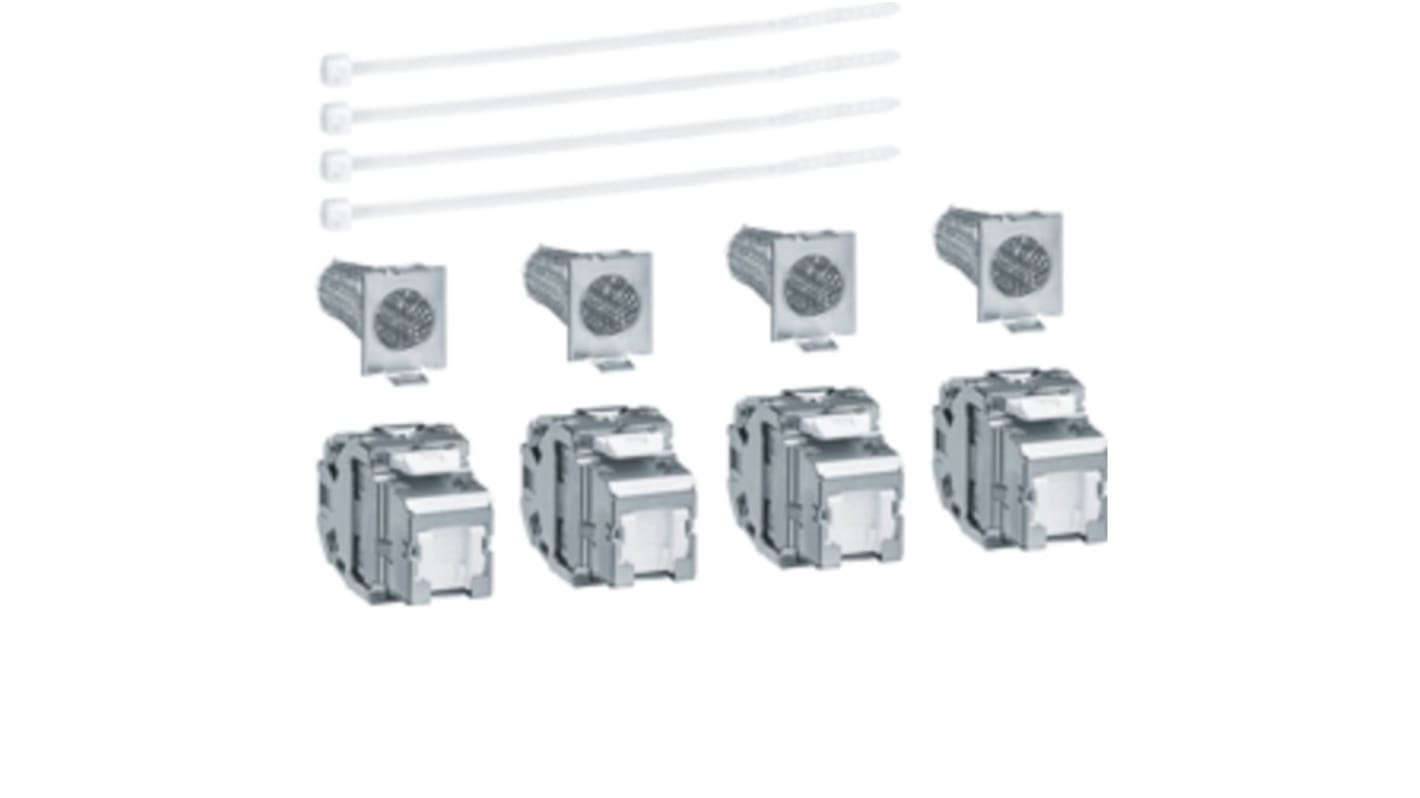 Hager Cat6a RJ45 Modular Connector, STP Shielding