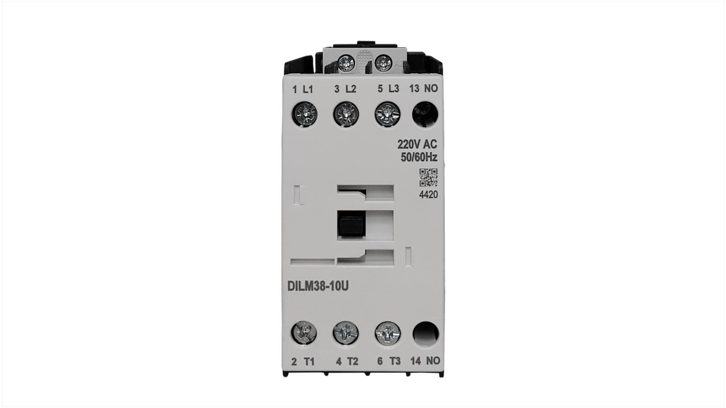 Contactor RS PRO RSPRO25-01 de 3 polos, 1 NC, 25 A, bobina 110 V ca, 11 kW