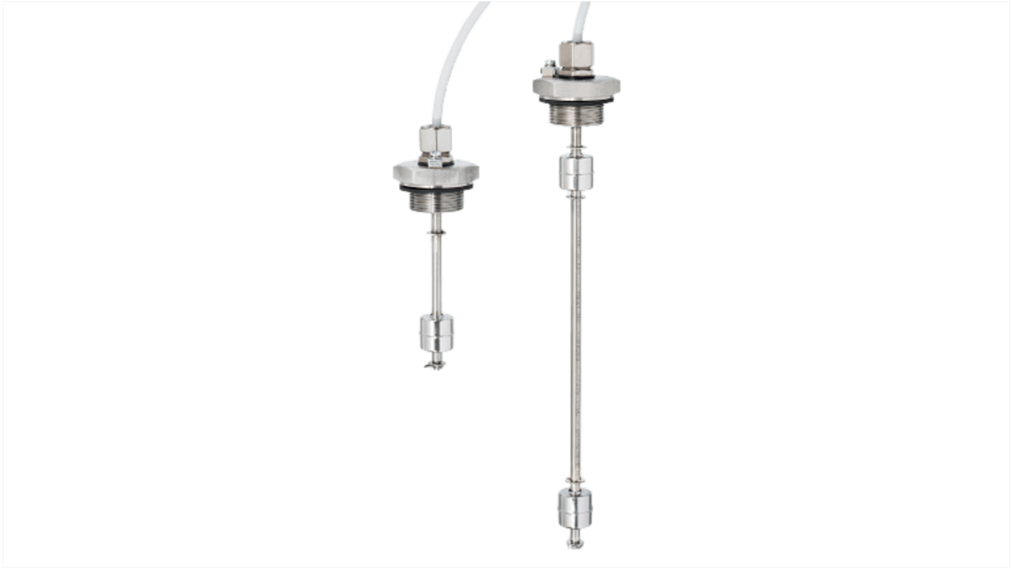 Sensata / Cynergy3 不锈钢浮球开关, 立式安装, 单刀单掷，常闭, 最大直流120V, 线长140mm