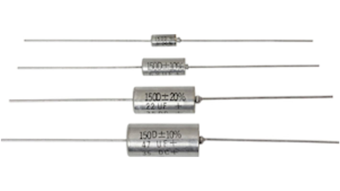 Vishay  Kondensator, Tantal, 1μF, 35V dc THT, Gehäuse Axial