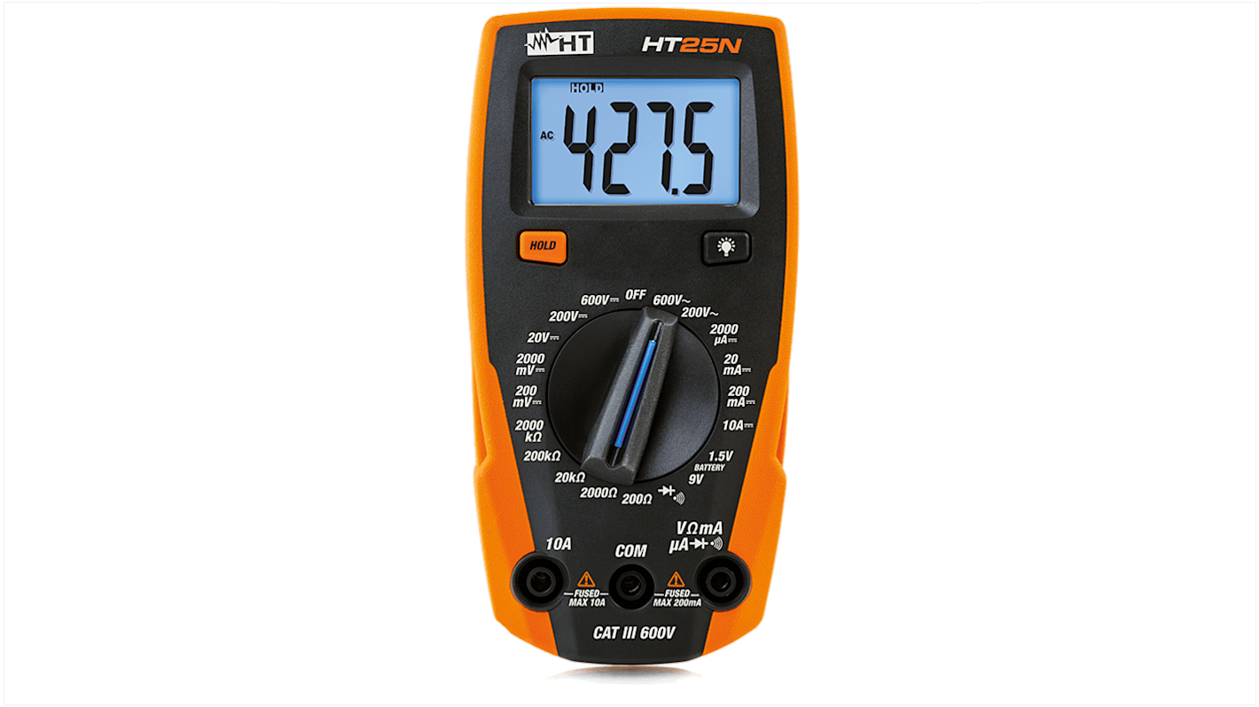 Multimetro Portatile HT Italia HT25N, 600V ca
