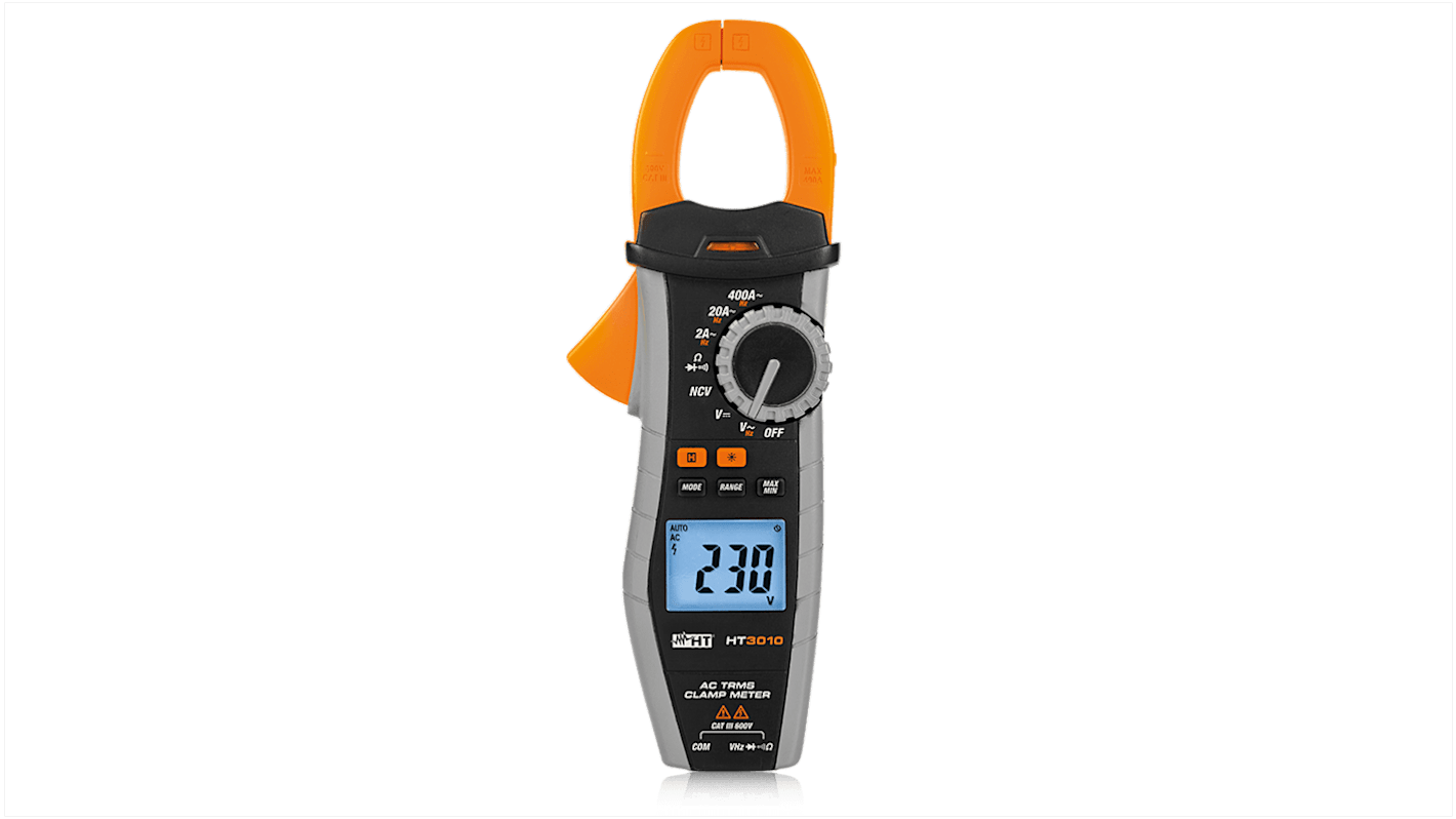 Pinza amperometrica c.a. HT Italia HT3010, Max 400A ca, Max 600V cc