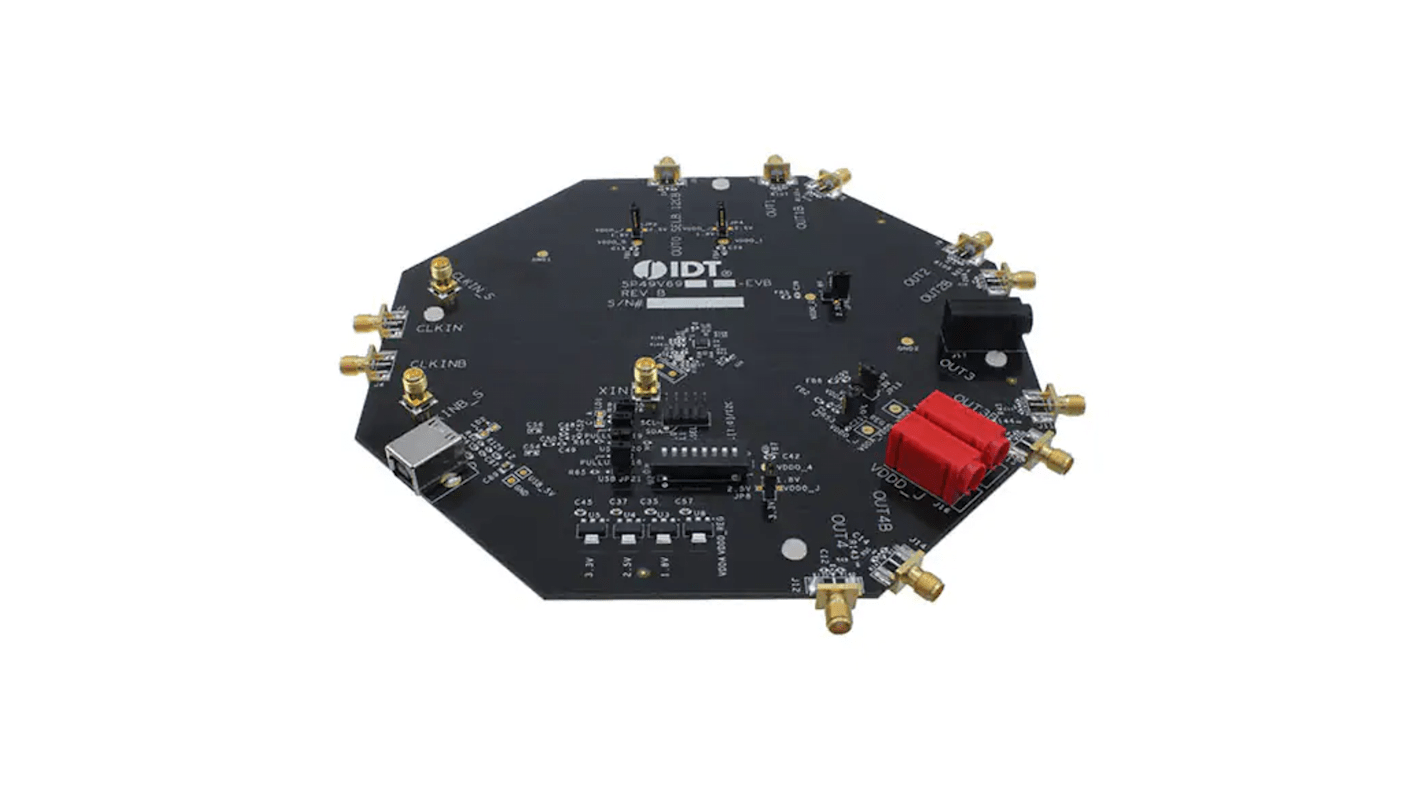 Renesas Electronics 5P49V6968-EVK, Evaluation Board for 5P49V6968 VersaClock 6E Clock Generator Evaluation Board for