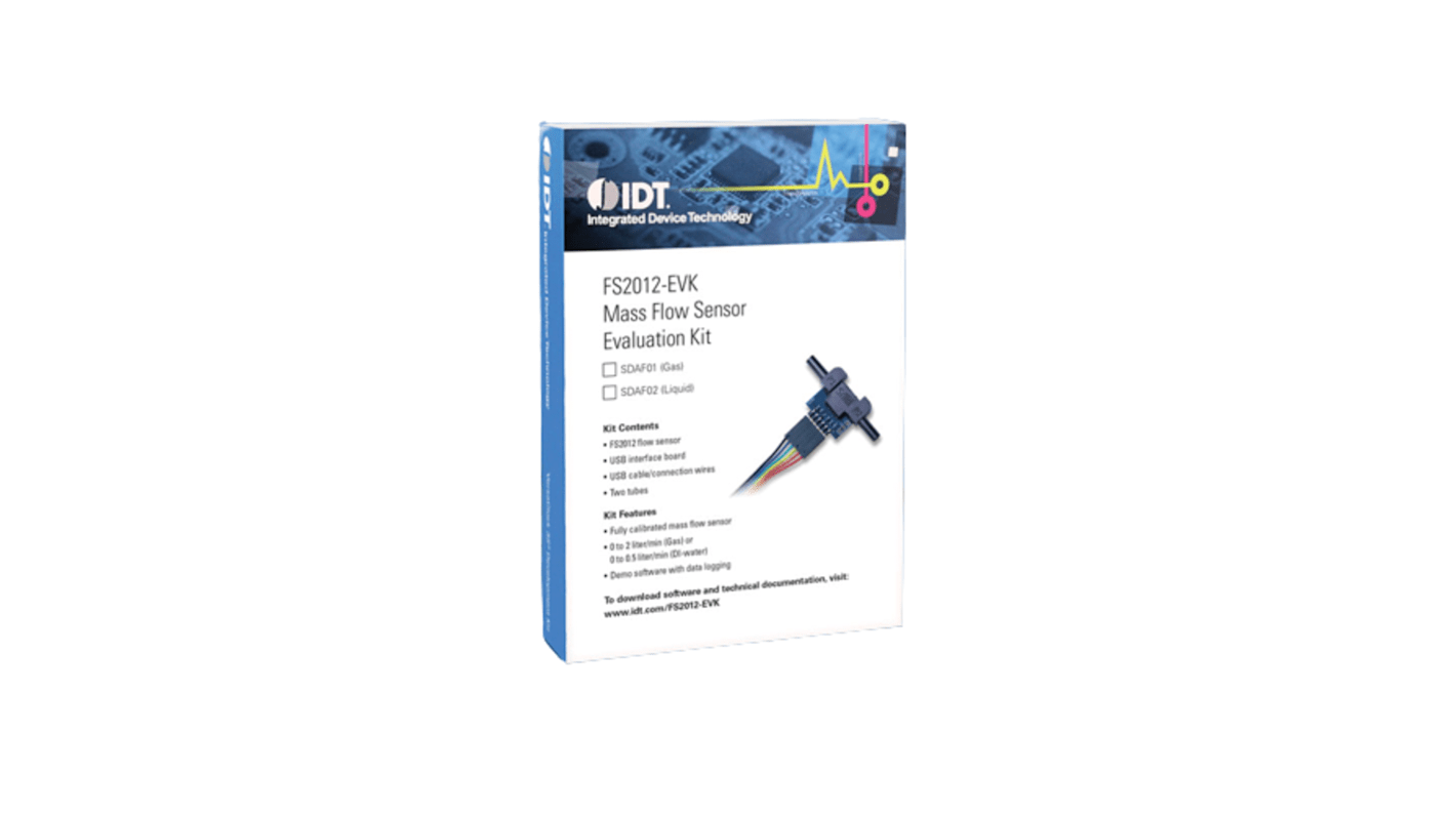 Renesas Electronics SDAF01 Evaluation Kit 评估套件, 质量流量传感器, 用于FS2012