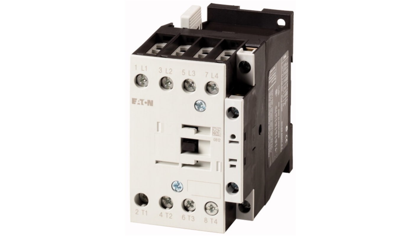 Eaton DILM Contactor, 110 V Coil, 4-Pole, 11 kW, 1N/O