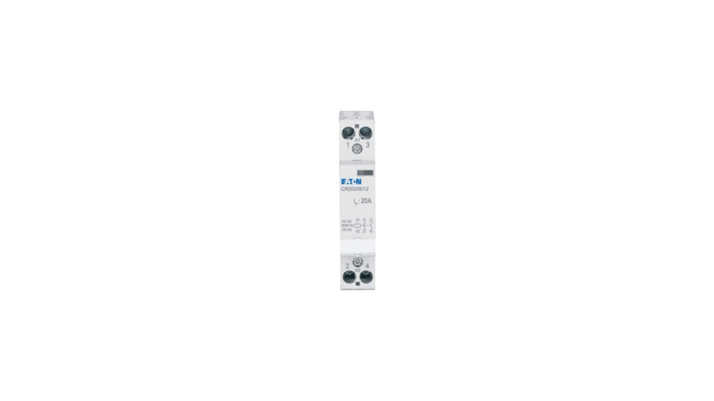 Eaton DILM Installation Contactor, 12 V ac/dc Coil, 20 A, 2NO, 400 V