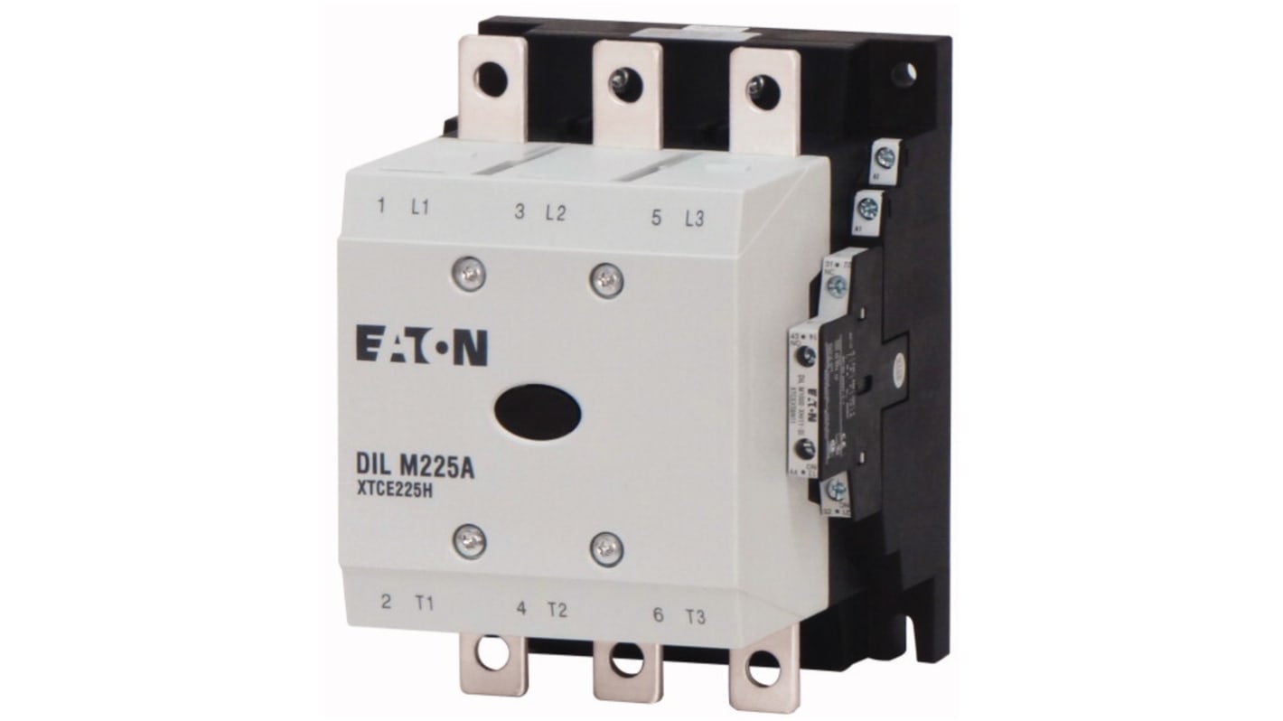 Eaton DILM Contactor, 60 V Coil, 3-Pole, 150 kW