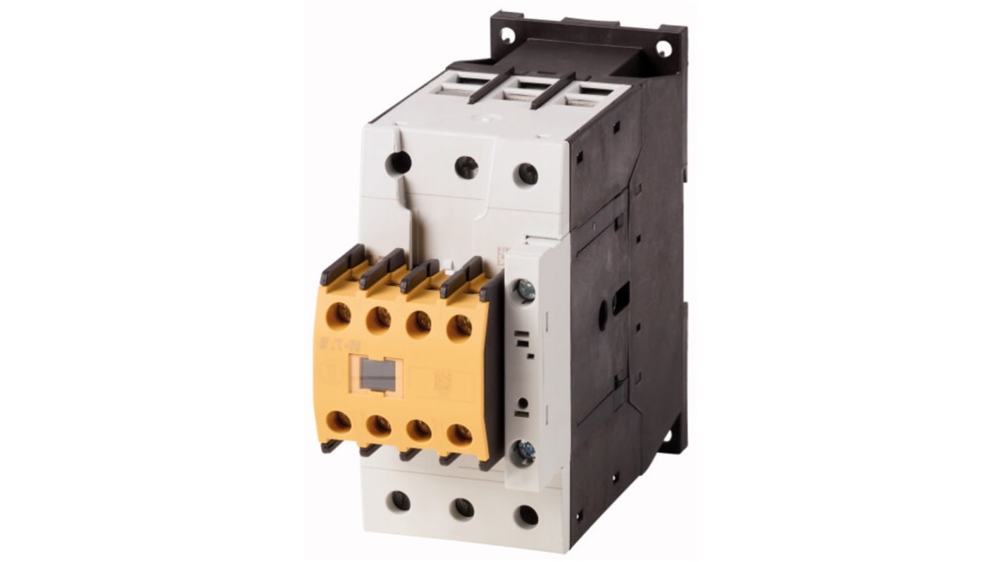 Eaton védőkapcsoló, tekercs: 110 V AC, 120 V AC, 3 pólusú, 50 A, 2NC/2NO